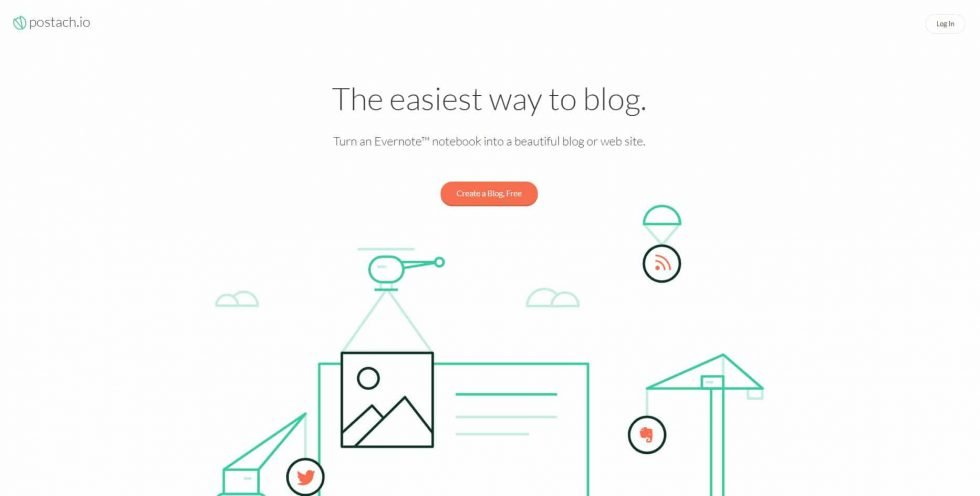 Free blogging platforms: Postach.io