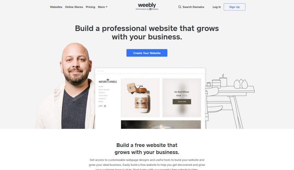 Free blogging platforms: Weebly