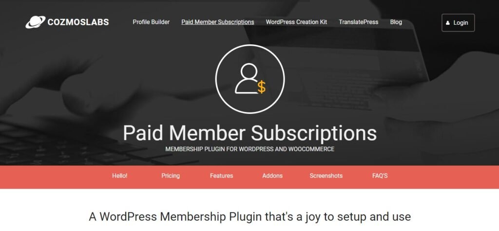 webically wordpress membership plugin paid member subscriptions