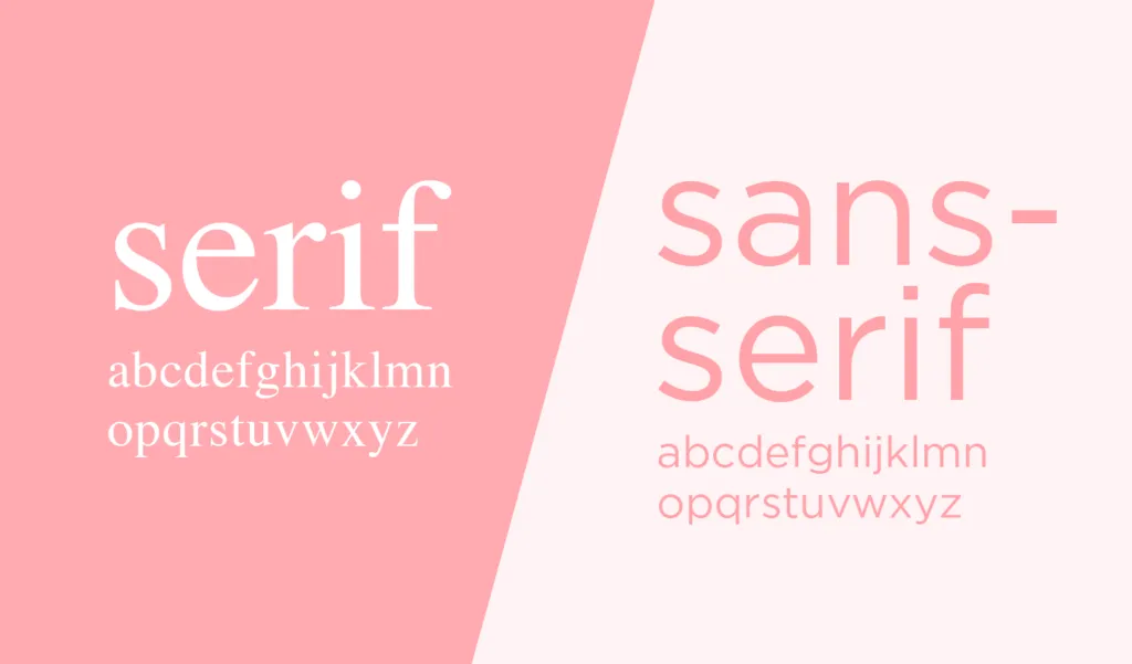 fonts mobile app design sans serif