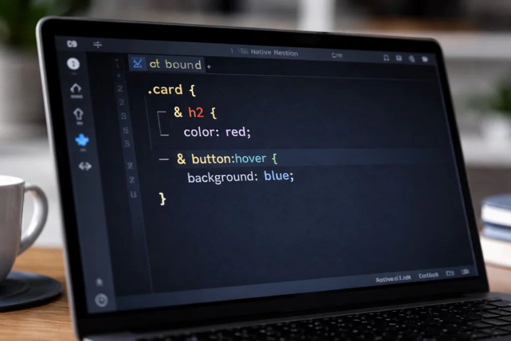 native css nesting in modern browsers (2026)